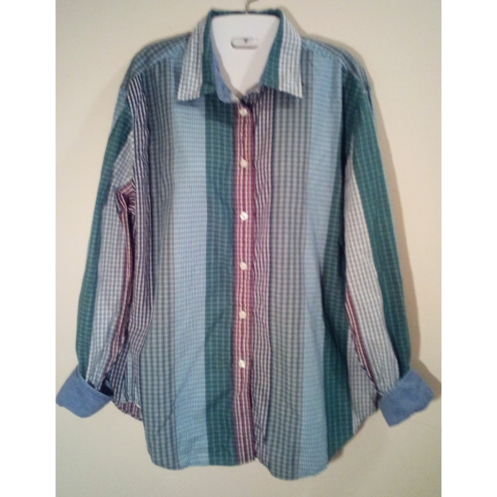Tommy Hilfiger multi colored button up